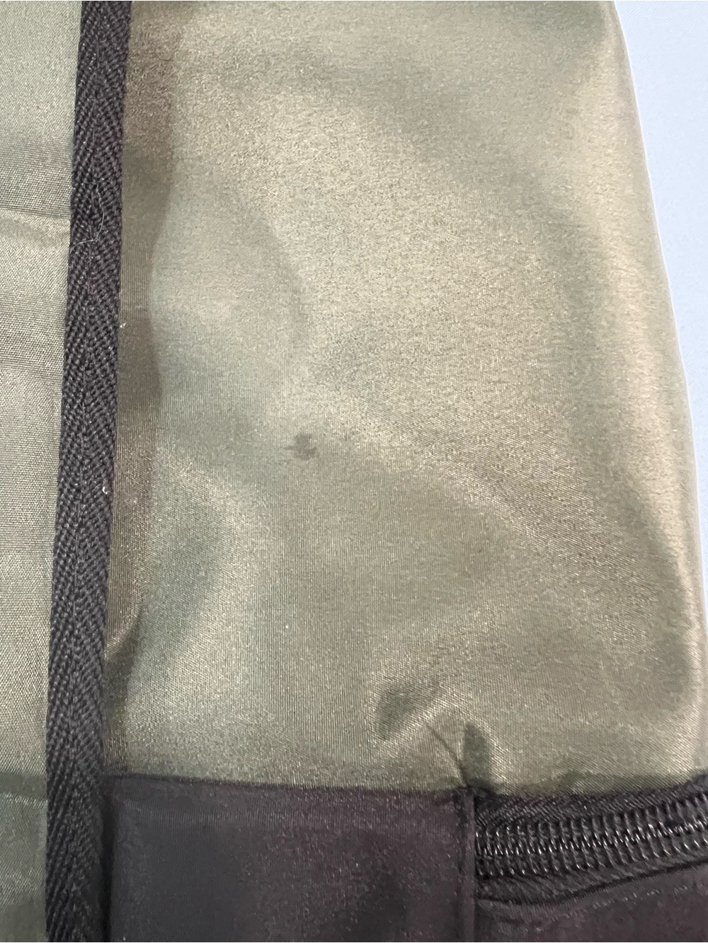 DSW Olive and Black Two-Tone Travel Backpack Tote - Picture 9 of 13